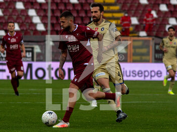 2022-02-27 - Menez Jeremy Reggina  carries the ball  - REGGINA 1914 VS AC PISA - ITALIAN SERIE B - SOCCER