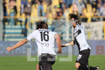 2022-02-26 - Adrian Bernabe’ of PARMA CALCIO celebrates after scoring a goal during the Serie B match between Parma Calcio and Spal at Ennio Tardini on February 26, 2022 in Parma, Italy. - PARMA CALCIO VS SPAL - ITALIAN SERIE B - SOCCER