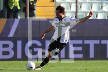 2022-02-26 - Franco Vazquez of PARMA CALCIO in action during the Serie B match between Parma Calcio and Spal at Ennio Tardini on February 26, 2022 in Parma, Italy. - PARMA CALCIO VS SPAL - ITALIAN SERIE B - SOCCER