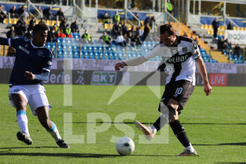 2022-02-26 - Franco Vazquez of PARMA CALCIO in action (goal) during the Serie B match between Parma Calcio and Spal at Ennio Tardini on February 26, 2022 in Parma, Italy. - PARMA CALCIO VS SPAL - ITALIAN SERIE B - SOCCER