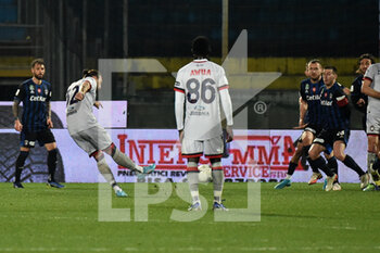 2022-03-02 - Vasile  Mogos (Crotone) scores the goal of 3-1 - AC PISA VS FC CROTONE - ITALIAN SERIE B - SOCCER