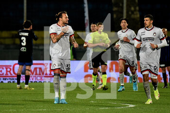 2022-03-02 - Vasile  Mogos (Crotone) celebrates after goal of 3-1 - AC PISA VS FC CROTONE - ITALIAN SERIE B - SOCCER