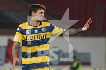 2022-03-02 - Stanko Juric of PARMA CALCIO gestures during the Serie B match between AC Monza and Parma Calcio at U-Power Stadium on March 2, 2022 in Monza, Italy. - AC MONZA VS PARMA CALCIO - ITALIAN SERIE B - SOCCER