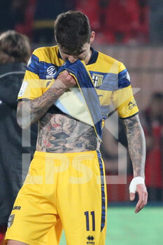 2022-03-02 - Stanko Juric of PARMA CALCIO reacts during the Serie B match between AC Monza and Parma Calcio at U-Power Stadium on March 2, 2022 in Monza, Italy. - AC MONZA VS PARMA CALCIO - ITALIAN SERIE B - SOCCER