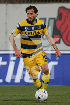 2022-03-02 - Franco Vazquez of PARMA CALCIO in action during the Serie B match between AC Monza and Parma Calcio at U-Power Stadium on March 2, 2022 in Monza, Italy. - AC MONZA VS PARMA CALCIO - ITALIAN SERIE B - SOCCER