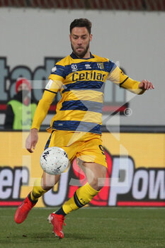 2022-03-02 - Andrea Rispoli of PARMA CALCIO in action during the Serie B match between AC Monza and Parma Calcio at U-Power Stadium on March 2, 2022 in Monza, Italy. - AC MONZA VS PARMA CALCIO - ITALIAN SERIE B - SOCCER