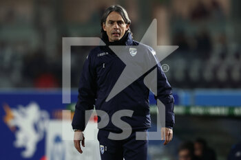 2022-03-01 - Filippo Inzaghi (Brescia Calcio) looks on - BRESCIA CALCIO VS AC PERUGIA - ITALIAN SERIE B - SOCCER