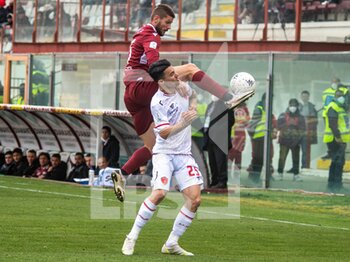 2022-03-12 - Bianchi Nicolò reggina carries the ball  - REGGINA 1914 VS AC PERUGIA - ITALIAN SERIE B - SOCCER