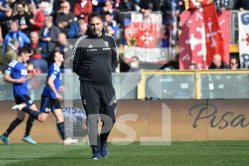 2022-03-13 - Head coach of Pisa Luca D'Angelo during warmup - AC PISA VS US CREMONESE - ITALIAN SERIE B - SOCCER