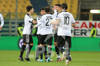 2022-03-11 - Stanko Juric of PARMA CALCIO celebrates after scoring a goal with his teammates during the Serie B match between Parma Calcio and AS Cittadella at Ennio Tardini on March 11, 2022 in Parma, Italy. - PARMA CALCIO VS AS CITTADELLA - ITALIAN SERIE B - SOCCER