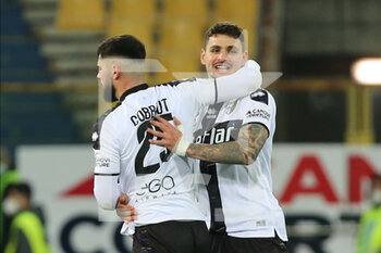2022-03-11 - Stanko Juric of PARMA CALCIO celebrates after scoring a goal with Elias Cobbait of PARMA CALCIO during the Serie B match between Parma Calcio and AS Cittadella at Ennio Tardini on March 11, 2022 in Parma, Italy. - PARMA CALCIO VS AS CITTADELLA - ITALIAN SERIE B - SOCCER