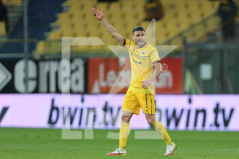 2022-03-11 - Giacomo Beretta of AS CITTADELLA gestures during the Serie B match between Parma Calcio and AS Cittadella at Ennio Tardini on March 11, 2022 in Parma, Italy. - PARMA CALCIO VS AS CITTADELLA - ITALIAN SERIE B - SOCCER