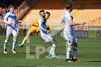 2022-03-12 - Gabriel Strefezza (US Lecce) scores a goal of 1-0 - US LECCE VS BRESCIA CALCIO - ITALIAN SERIE B - SOCCER