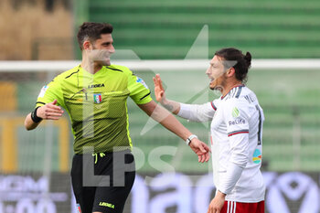 2022-03-19 - Mustacchio Mattia (Alessandria)
talk to the referee Abbattista Eugenio
 - TERNANA CALCIO VS US ALESSANDRIA - ITALIAN SERIE B - SOCCER