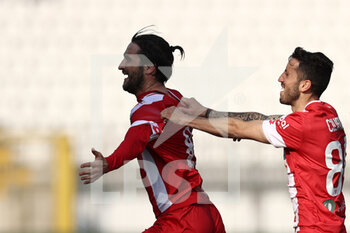 2022-03-19 - Andrea Barberis (AC Monza) celebrates after scoring his side's first goal of the match - AC MONZA VS FC CROTONE - ITALIAN SERIE B - SOCCER