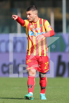 2022-03-19 - Gabriel Strefezza of US LECCE reacts during the Serie B match between Parma Calcio and US Lecce at Ennio Tardini on March 19, 2022 in Parma, Italy. - PARMA CALCIO VS US LECCE - ITALIAN SERIE B - SOCCER