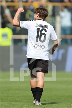 2022-04-06 - Adrian Bernabe’ of PARMA CALCIO celebrates after scoring a goal during the Serie B match between Parma Calcio and Como 1907 at Ennio Tardini on April 6, 2022 in Parma, Italy. - PARMA CALCIO VS COMO 1907 - ITALIAN SERIE B - SOCCER