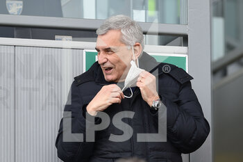 2022-04-09 - FROSINONE, ITALY - March 9 : President  of Frosinone Maurizio Stirpe pose a photo during  the  Serie B soccer match between  Frosinone and  Cremonese  at Stadio Benito Stirpe on March 9,2022 in Frosinone Italy  - FROSINONE CALCIO VS US CREMONESE - ITALIAN SERIE B - SOCCER