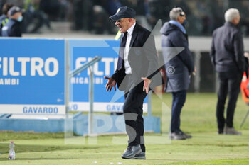 2022-04-11 - Giuseppe Iachini head coach of PARMA CALCIO reacts during the Serie B match between Brescia Calcio and Parma Calcio at Stadio Mario Rigamonti on April 11, 2022 in Brescia, Italy. - BRESCIA CALCIO VS PARMA CALCIO - ITALIAN SERIE B - SOCCER
