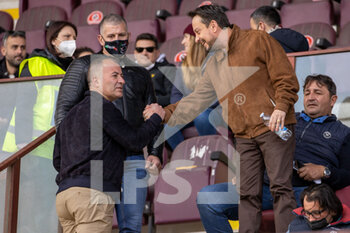 2022-04-18 - Schicchi Damiani president of Lecce and Luca Gallo president of Reggina  - REGGINA 1914 VS US LECCE - ITALIAN SERIE B - SOCCER