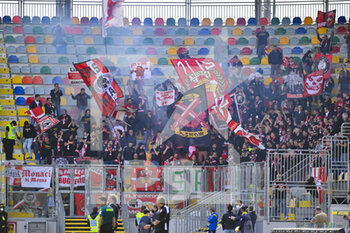 2022-04-25 - A.C. Monza Fans during the 36th day of the Serie B Championship between Frosinone Calcio vs  A.C. Monza on 25th April 2022 at the Stadio Benito Stirpe in Frosinone, Italy. - FROSINONE CALCIO VS AC MONZA - ITALIAN SERIE B - SOCCER