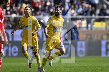 2022-04-25 - Luca Garritano of Frosinone Calcio during the 36th day of the Serie B Championship between Frosinone Calcio vs  A.C. Monza on 25th April 2022 at the Stadio Benito Stirpe in Frosinone, Italy. - FROSINONE CALCIO VS AC MONZA - ITALIAN SERIE B - SOCCER