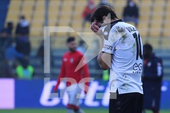 2022-01-30 - Franco Vazquez of PARMA CALCIO reaction during the Serie B match between Parma Calcio and Crotone FC at Ennio Tardini on January 30, 2022 in Parma, Italy. - PARMA CALCIO VS FC CROTONE - ITALIAN SERIE B - SOCCER