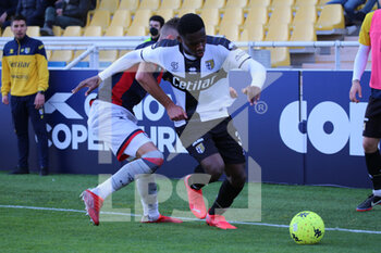 2022-01-30 - Ange-Yoan Laurent Bonny of PARMA CALCIO in action during the Serie B match between Parma Calcio and Crotone FC at Ennio Tardini on January 30, 2022 in Parma, Italy. - PARMA CALCIO VS FC CROTONE - ITALIAN SERIE B - SOCCER