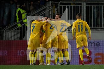 2022-02-23 - Ciano Camillo Frosinone celebrates a gol 2-0  - FROSINONE VS REGGINA - ITALIAN SERIE B - SOCCER