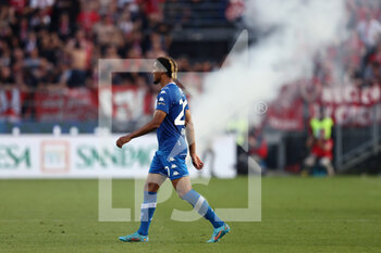 2022-05-14 - Florian Aye (Brescia Calcio) celebrates after scoring his side's second goal of the match - PLAY OFF - BRESCIA CALCIO VS AC PERUGIA - ITALIAN SERIE B - SOCCER