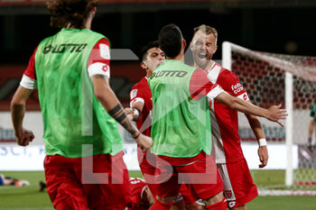 2022-05-26 - Christian Gytkjaer (AC Monza) celebrates after scoring his side's second goal of the match - PLAY OFF - AC MONZA VS AC PISA - ITALIAN SERIE B - SOCCER
