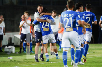 2022-08-14 - Flavio Bianchi (Brescia FC) celebrates his goal - BRESCIA CALCIO VS FC SUDTIROL - ITALIAN SERIE B - SOCCER