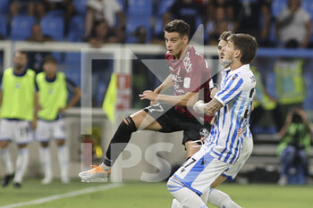 14/08/2022 - Niccolò Pierozzi of Reggina competes for the ball with Fabio Maistro of Spal during Spal vs Reggina, 1° Serie BKT 2022-23 game at Paolo Mazza stadium in Ferrara, Italy, on August 14, 2022. - SPAL VS REGGINA 1914 - SERIE B - CALCIO