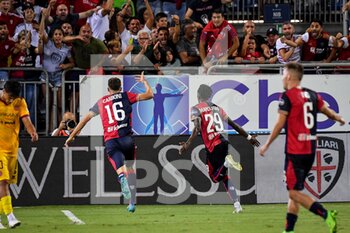 2022-08-21 - Antoine Makoumbou of Cagliari Calcio, Esultanza, Joy After scoring goal, - CAGLIARI CALCIO VS AS CITTADELLA - ITALIAN SERIE B - SOCCER
