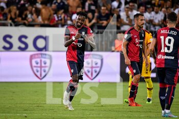 2022-08-21 - Antoine Makoumbou of Cagliari Calcio, Esultanza, Joy After scoring goal, - CAGLIARI CALCIO VS AS CITTADELLA - ITALIAN SERIE B - SOCCER
