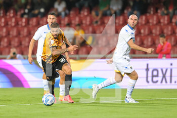 2022-08-28 - Francesco Forte (88) Benevento Calcio control the ball during the Italian Soccer Serie B 2022/2023 match between Benevento vs Frosinone on August 28, 2022 at the Stadium Ciro Vigorito in Benevento Italy - BENEVENTO CALCIO VS FROSINONE CALCIO - ITALIAN SERIE B - SOCCER