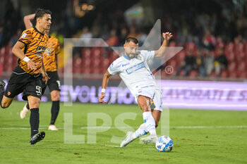 2022-08-28 - Luca Garritano (16) Frosinone Calcio in the action that leads to the goal during the Italian Soccer Serie B 2022/2023 match between Benevento vs Frosinone on August 28, 2022 at the Stadium Ciro Vigorito in Benevento Italy - BENEVENTO CALCIO VS FROSINONE CALCIO - ITALIAN SERIE B - SOCCER
