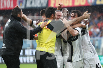 2022-09-03 - Roberto Inglese (Parma Calcio) celebrates after scoring a goal  - GENOA CFC VS PARMA CALCIO - ITALIAN SERIE B - SOCCER