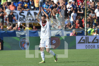 2022-09-10 - Luigi  Canotto (Reggina) greets his fans - AC PISA VS REGGINA 1914 - ITALIAN SERIE B - SOCCER