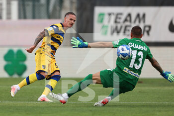 2022-09-17 - Dennis Man (Parma Calcio) scores a goal  - ASCOLI CALCIO VS PARMA CALCIO - ITALIAN SERIE B - SOCCER