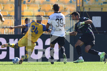 2022-10-01 - Luca Moro (Frosinone Calcio) scores a goal - PARMA CALCIO VS FROSINONE CALCIO - ITALIAN SERIE B - SOCCER