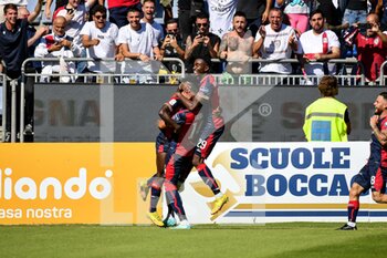 2022-10-15 - Zito Andre Sebastiao Luvumbo of Cagliari Calcio, Esultanza, Joy After scoring goal, - CAGLIARI CALCIO VS BRESCIA CALCIO - ITALIAN SERIE B - SOCCER