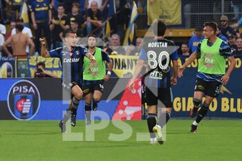 2022-10-23 - Gaetano Masucci (Pisa) celebrates after the goal of 3-1 - AC PISA VS MODENA FC - ITALIAN SERIE B - SOCCER