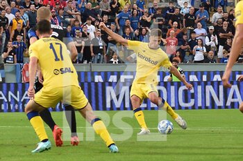 2022-10-23 - Luca  Magnino (Modena) scores the goal of 3-2 - AC PISA VS MODENA FC - ITALIAN SERIE B - SOCCER