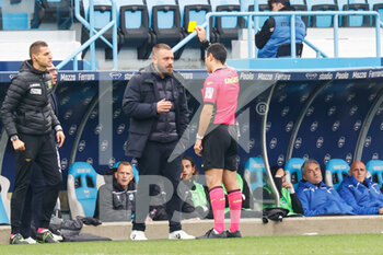 2022-12-04 - The referee warns De Rossi (Spal) - SPAL VS MODENA FC - ITALIAN SERIE B - SOCCER