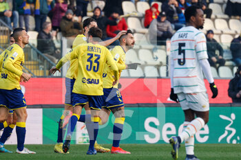 2022-12-08 - Luca Tremolada (Modena) celebrates after scoring the gol of 1-0 - MODENA FC VS VENEZIA FC - ITALIAN SERIE B - SOCCER