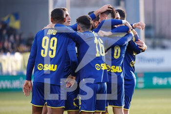2022-12-26 - Modena celebrates after scoring the gol of 1-0 - FC SUDTIROL VS MODENA FC - ITALIAN SERIE B - SOCCER