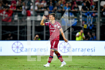 2022-08-13 - Cittadella's Enrico Baldini celebrates after scoring a goal - AS CITTADELLA VS AC PISA - ITALIAN SERIE B - SOCCER