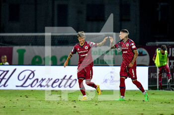 2022-08-13 - Cittadella's Mirko Antonucci celebrates after scoring a goal - AS CITTADELLA VS AC PISA - ITALIAN SERIE B - SOCCER