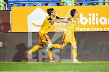 2022-11-12 - Olimpiu Vasile Morutan of Pisa Sporting Club, Esultanza, Joy After scoring goal, - CAGLIARI CALCIO VS AC PISA - ITALIAN SERIE B - SOCCER
